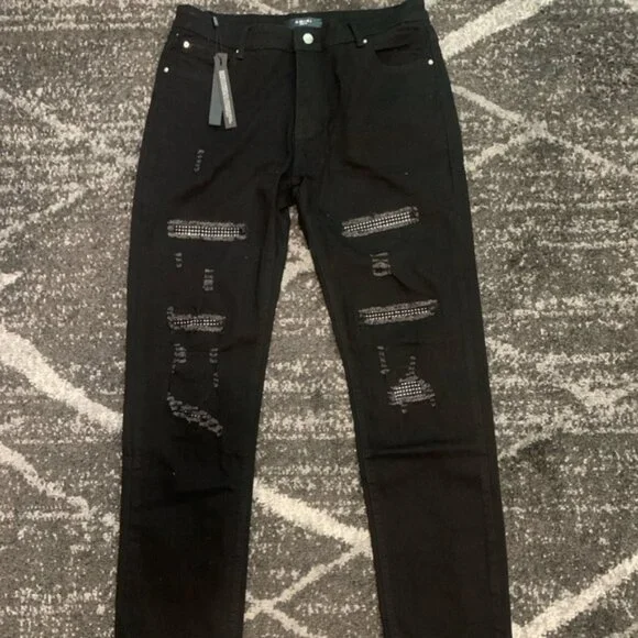 Amiri Rhinestone MX1 Jeans Men’s Size 34, 36 - Picture 1 of 5